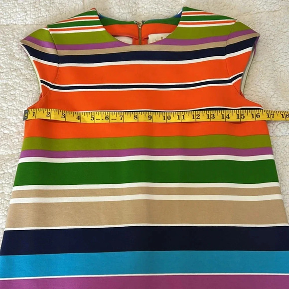 Kate Spade, New York women’s multicolored striped Nico shift dress. Size 2. - Picture 7 of 10